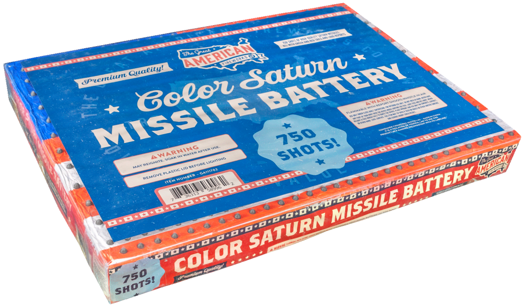 750-Shot Color Saturn Missile Battery