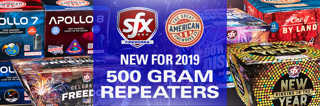 New for 2019: 500-Gram Repeaters
