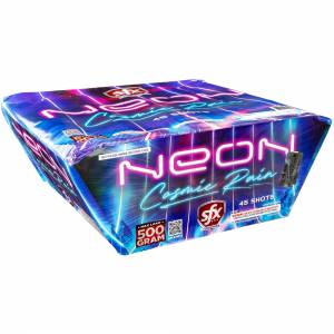 Neon Cosmic Rain