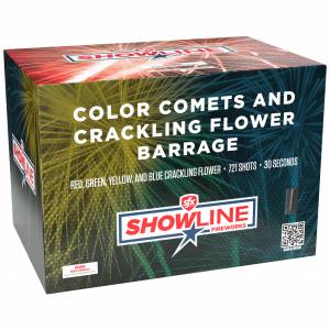 Color Comets and Crackling Flower Barrage